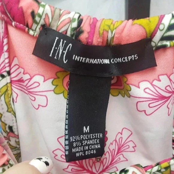 INC International Concepts Pink Paisley Dress - Picture 2 of 4